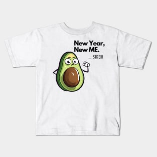 Avocado meme, New Year season Kids T-Shirt